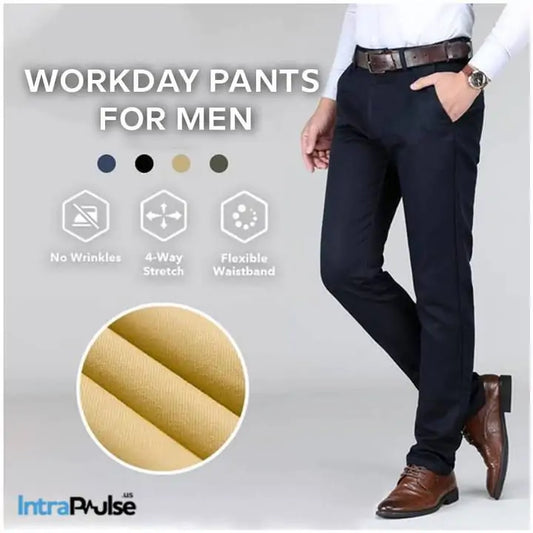 Pantalones Workday elásticos en 4 direcciones para hombre