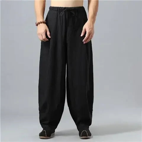 Pantalones deportivos de cintura alta para hombre