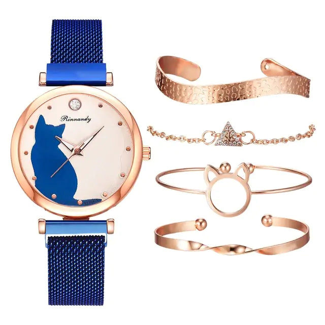 Conjunto de reloj de moda para mujer