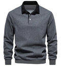 Suéter casual de cuello polo para hombre