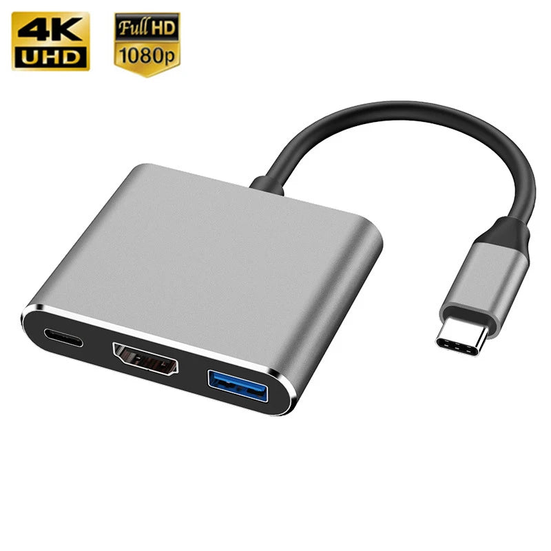 Concentrador USB-C 3.0 3 en 1