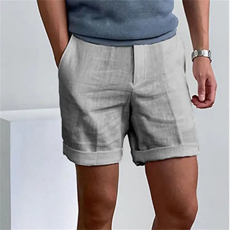 Pantalones cortos de entrenamiento con bolsillos inclinados para hombre