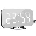 Reloj despertador digital con pantalla LED y 2 puertos de salida USB