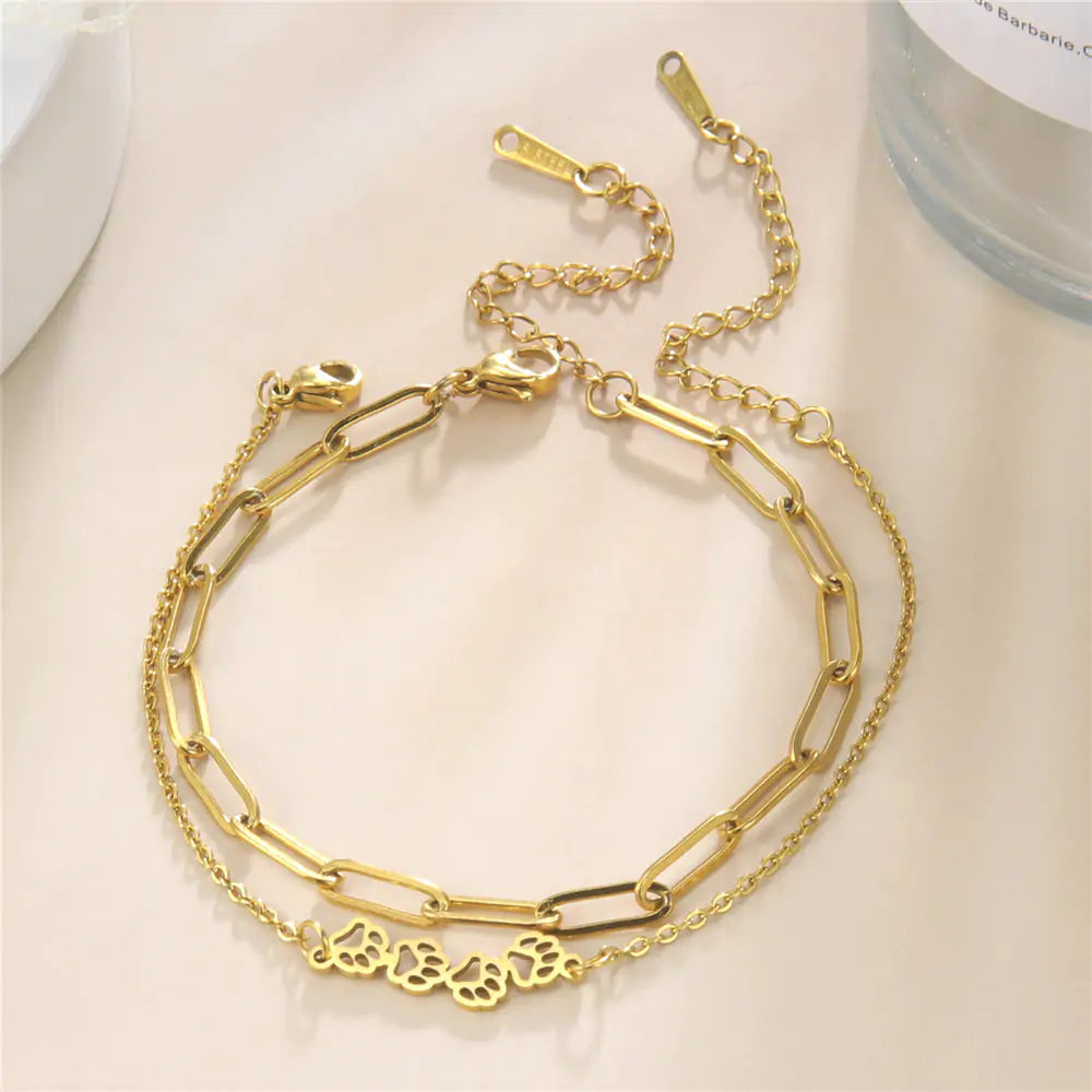 Pulsera de mano con forma de pata de animal