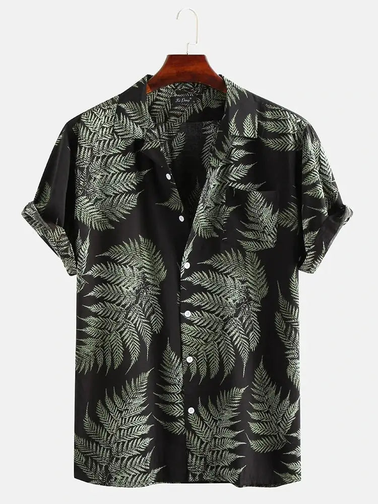 Camisa hawaiana informal para hombre