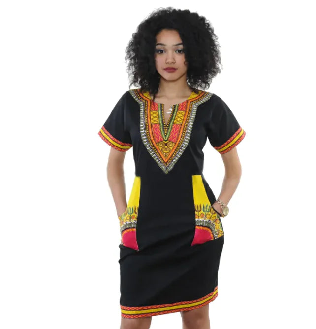 Vestido ajustado de elegancia cultural