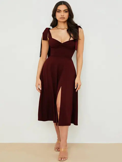 Vestido largo informal elegante de verano para mujer