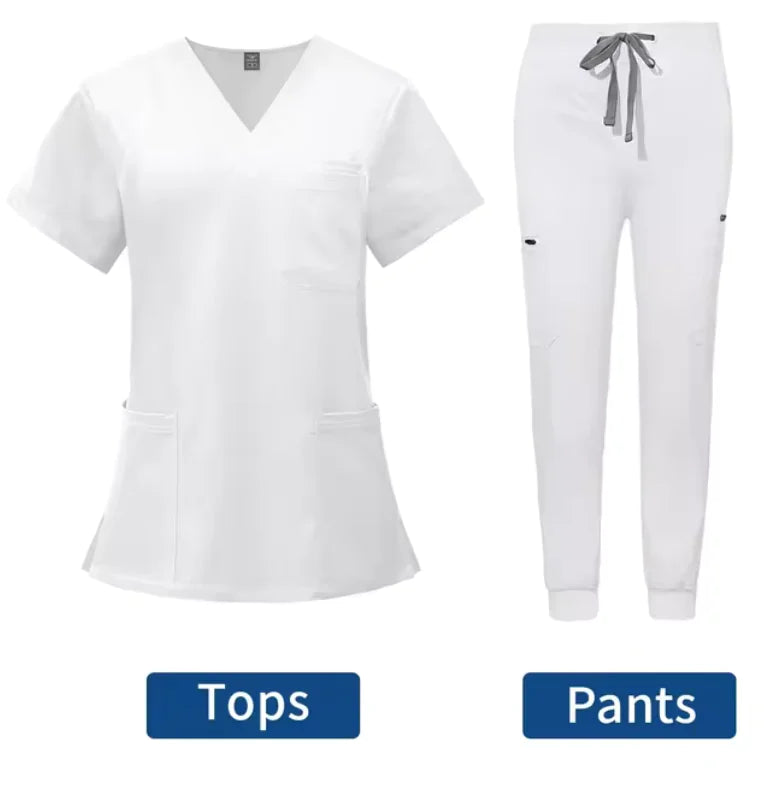 Conjunto de jogging con uniforme médico