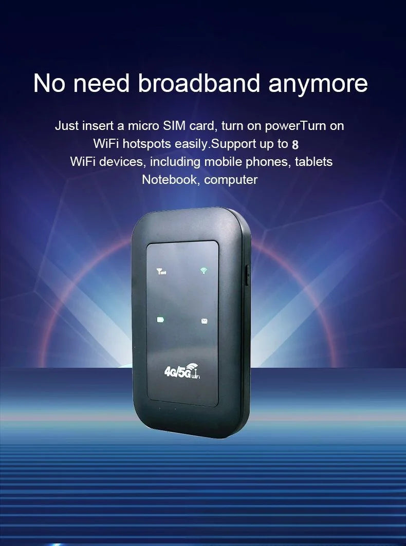 Tarjeta inalámbrica portátil 4G/5G Tarjeta de red móvil Wifi150M portátil Router All-Netcom