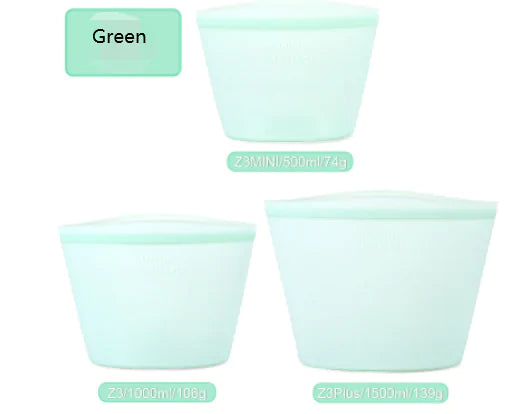 Bolsas de almacenamiento reutilizables de silicona PEVA para alimentos frescos
