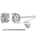 Pendientes de moissanita de 2 quilates