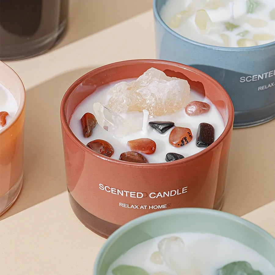 Velas perfumadas en tarro de cristal