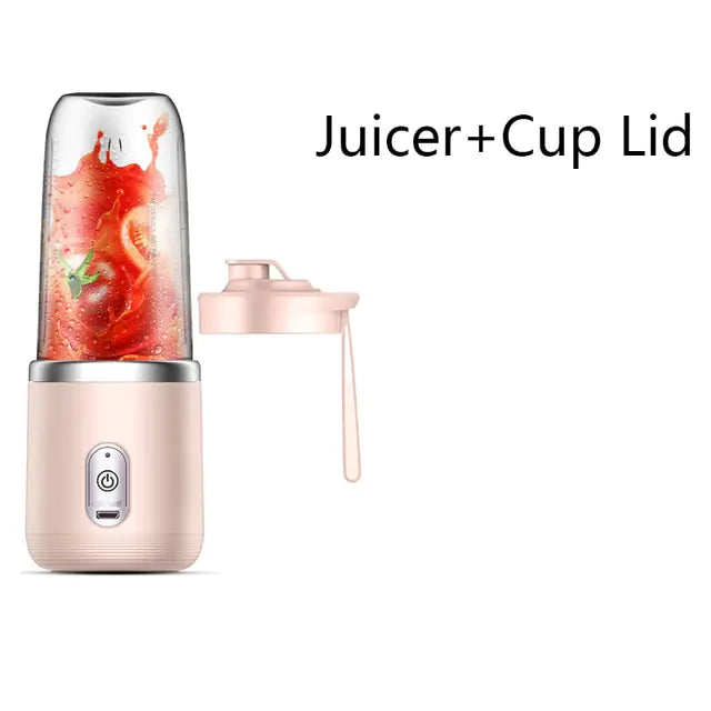 Vaso exprimidor portátil de 6 cuchillas
