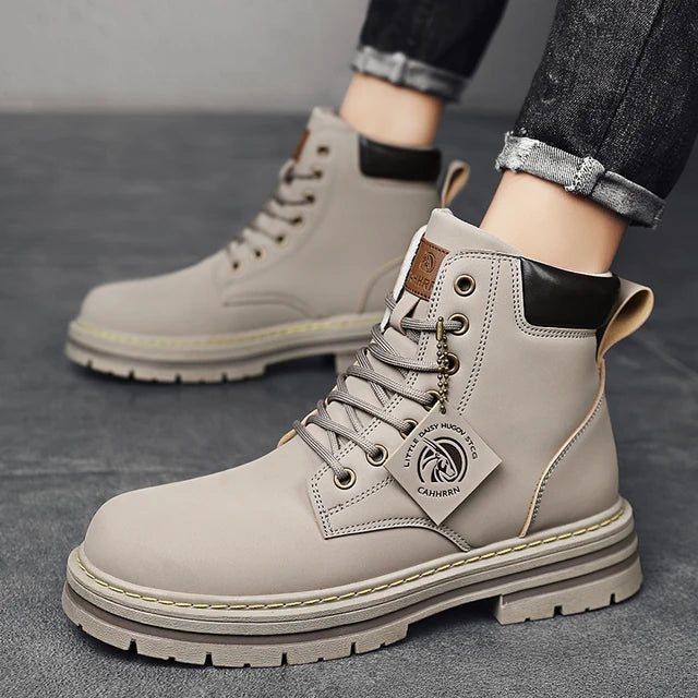 Botas de hombre CYYTL, zapatos de invierno de cuero