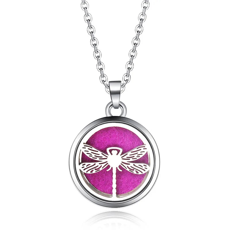 Collar con colgante de aromaterapia y difusor de aceites esenciales