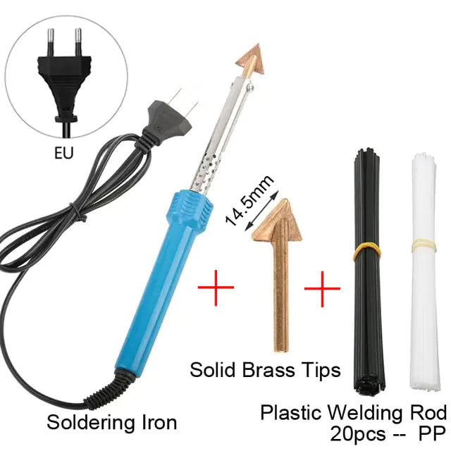 Máquina de soldadura con grapadora caliente y soldador de PVC para reparación de parachoques de automóviles