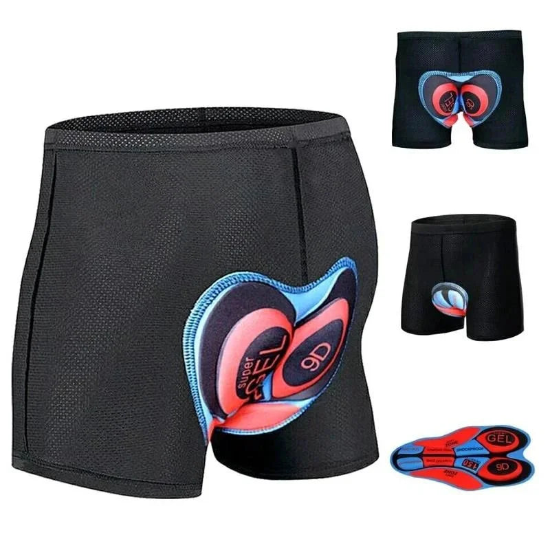 Pantalones cortos de ciclismo acolchados Ropa interior para bicicleta Pantalones cortos