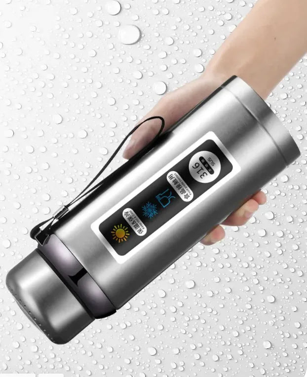 Termo inteligente con pantalla LED y filtro de té