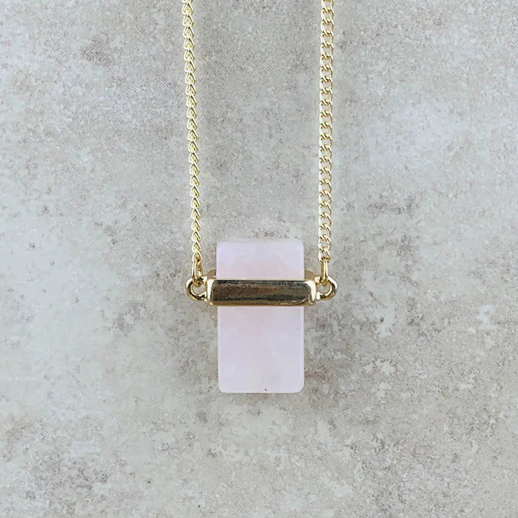 Collar de piedra de mármol natural