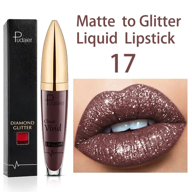 Brillo labial brillante de larga duración