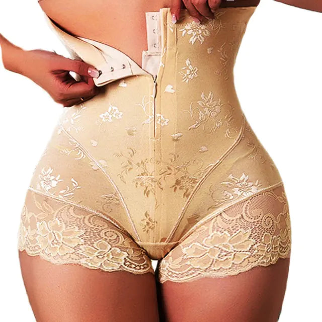 Faja moldeadora de encaje sexy con cremallera
