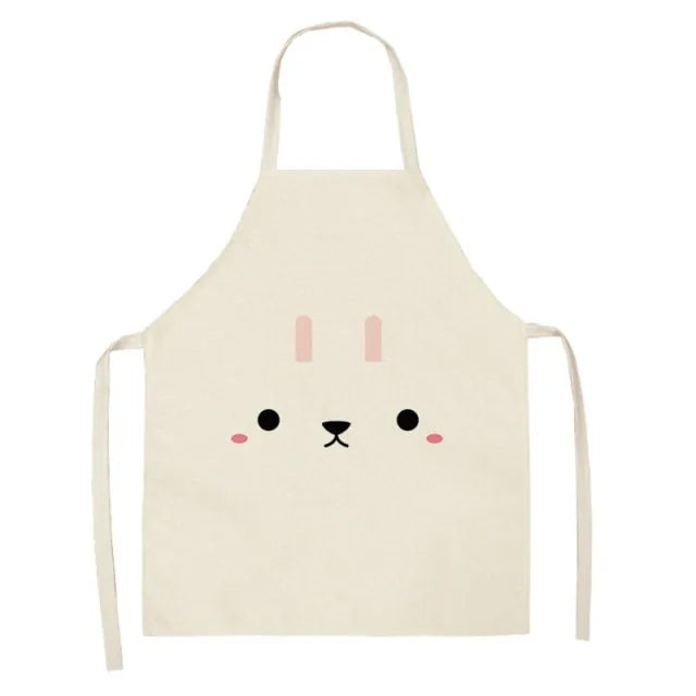 Delantal impermeable con estampado de animales de dibujos animados
