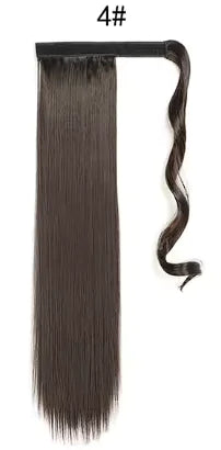 Clip-In Long Straight Ponytail Extension for Women