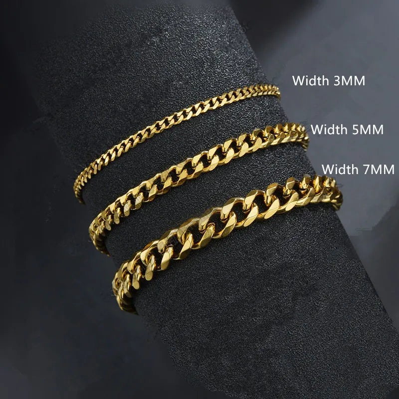 Pulsera de cadena cubana de moda para hombre 2022
