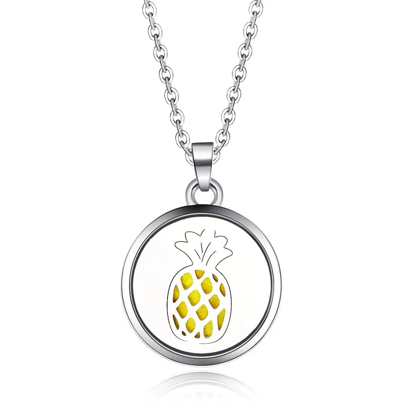 Collar con colgante de aromaterapia y difusor de aceites esenciales