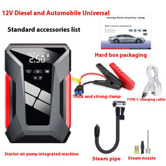 All-in-One 12V Emergency Car Power Bank & Inflatable Starter