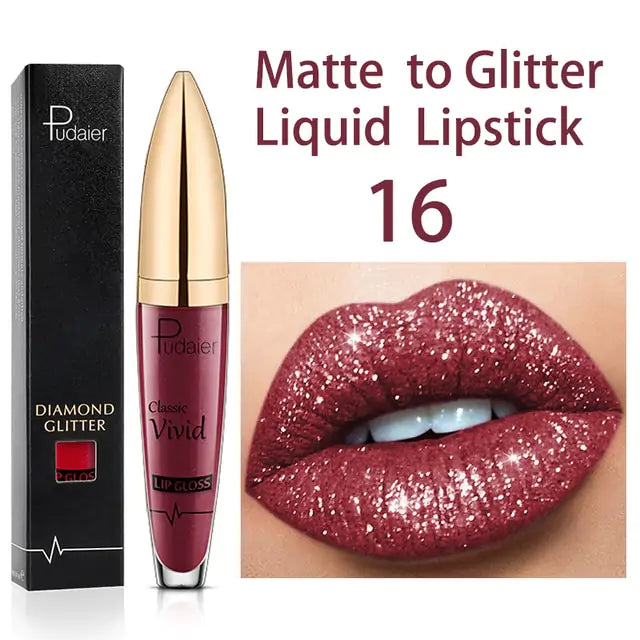 Brillo labial brillante de larga duración