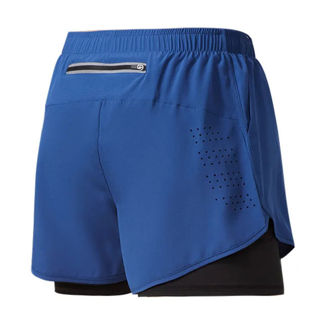 Pantalones cortos de secado rápido para correr para hombre