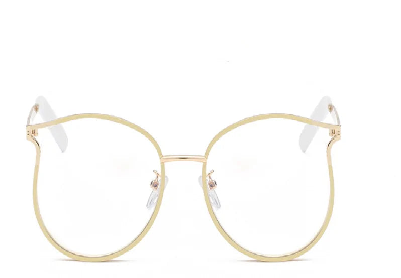 Gafas de ojo de gato con montura de metal