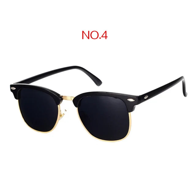 Gafas de sol cuadradas vintage de diseñador de marca clásica