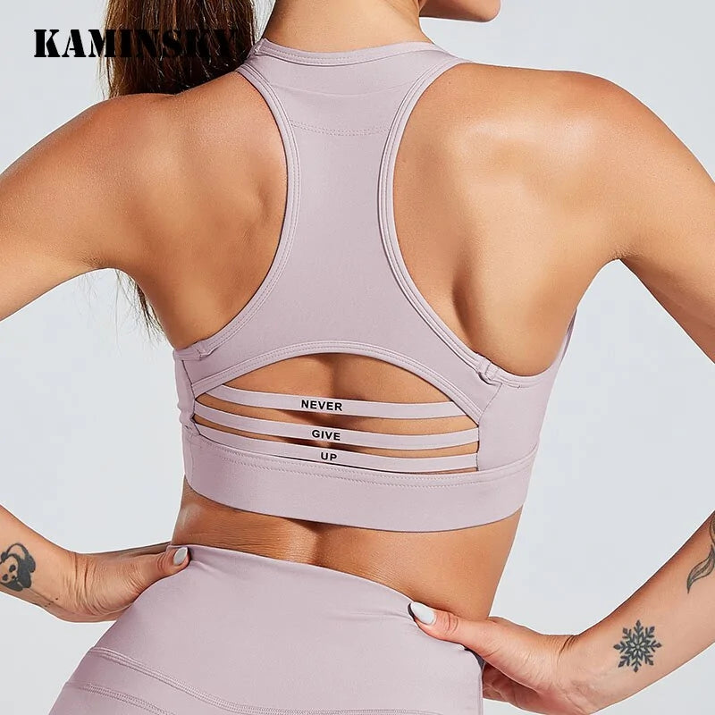 Sujetador de mujer de moda Kaminsky con parches y sin tirantes