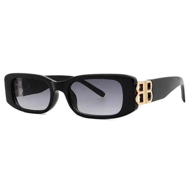 Gafas retro con lentes de color negro