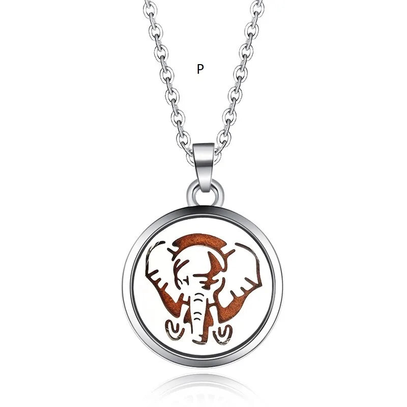 Collar con colgante de aromaterapia y difusor de aceites esenciales