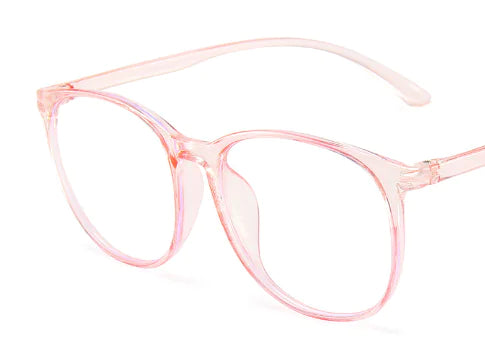 Gafas redondas con bloqueo de luz azul, gafas ópticas