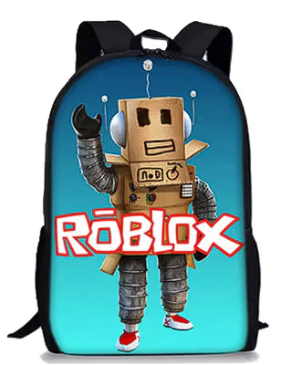 Mochila de Roblox con dibujos animados en 3D para niños