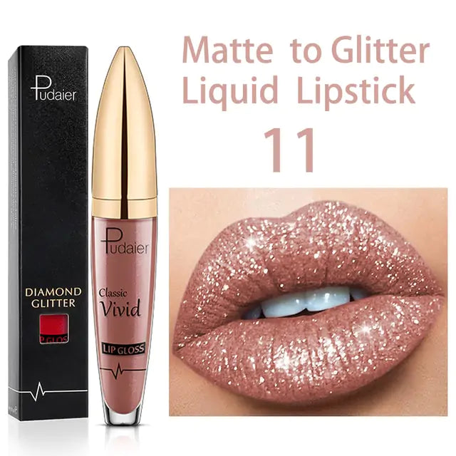 Brillo labial brillante de larga duración