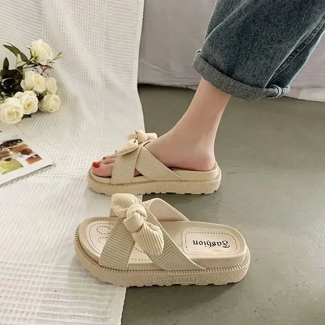 Zapatillas de verano para dama con estilo de hadas y nuevo estilo