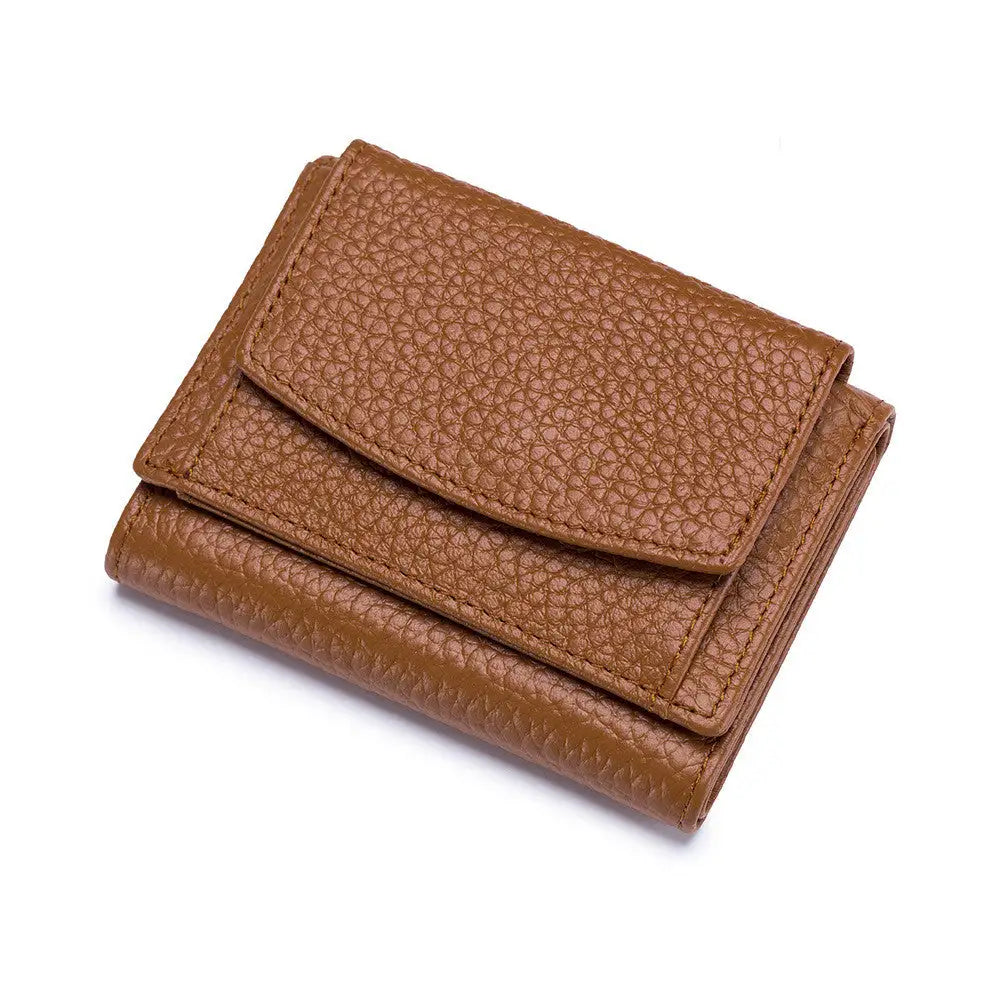 Cartera pequeña de piel para mujer