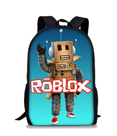 Mochila de Roblox con dibujos animados en 3D para niños