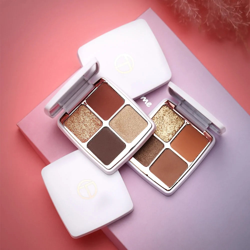 Paleta de sombras de ojos de colores para maquillaje, kit cosmético