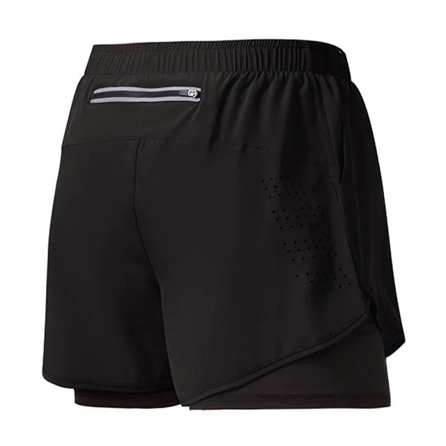 Pantalones cortos de secado rápido para correr para hombre