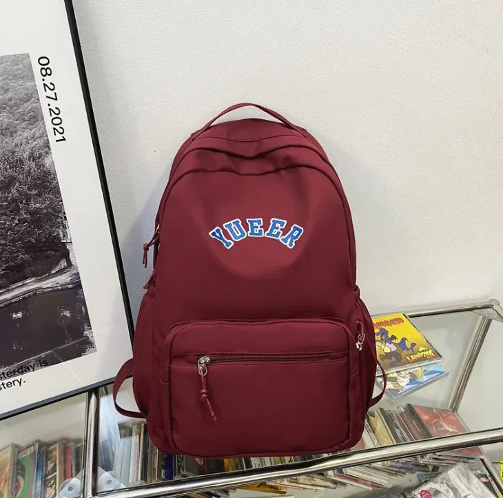 Mochila de nailon impermeable para adolescentes