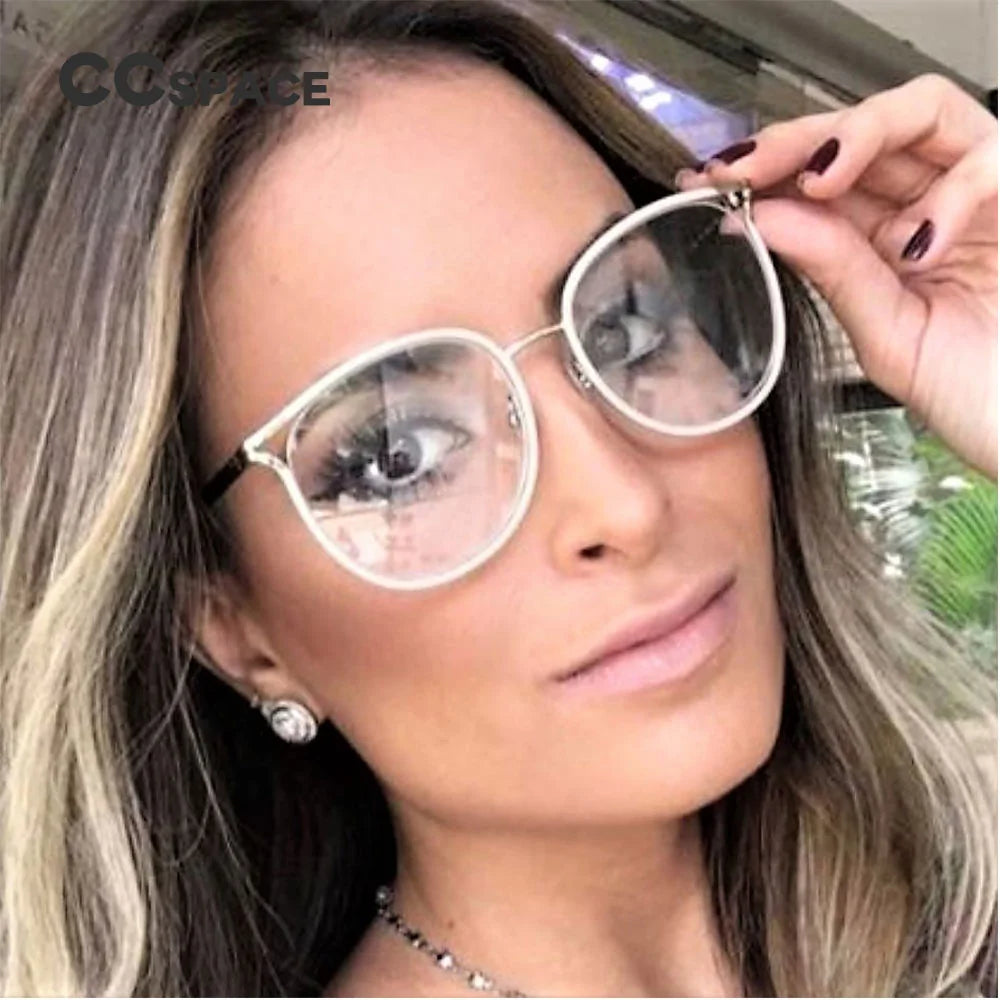 Gafas de ojo de gato con montura de metal