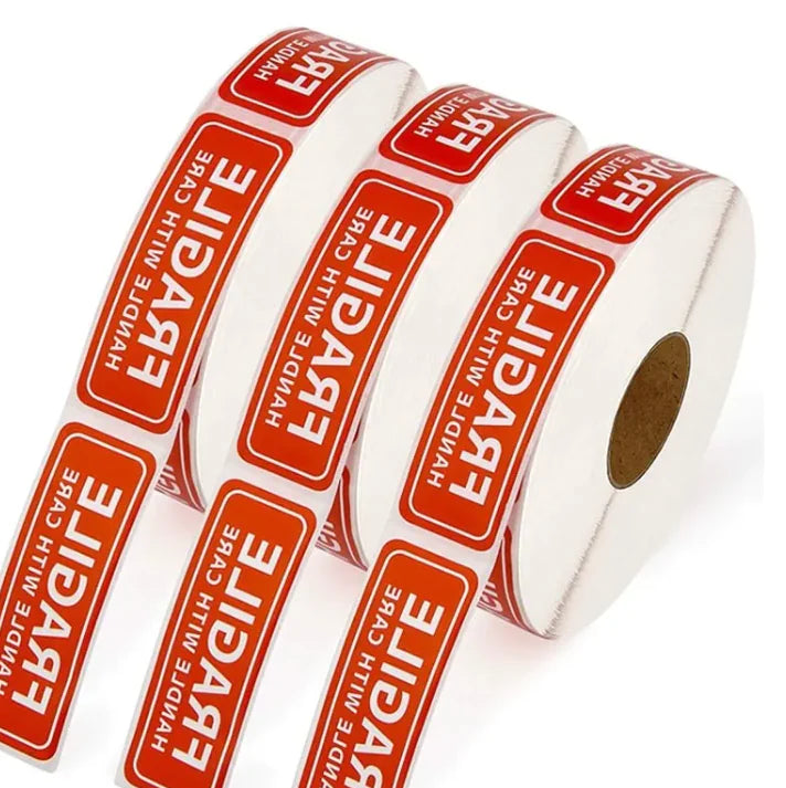 Handle Care Fragile Stickers