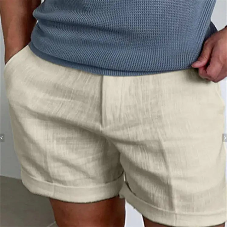 Pantalones cortos de entrenamiento con bolsillos inclinados para hombre