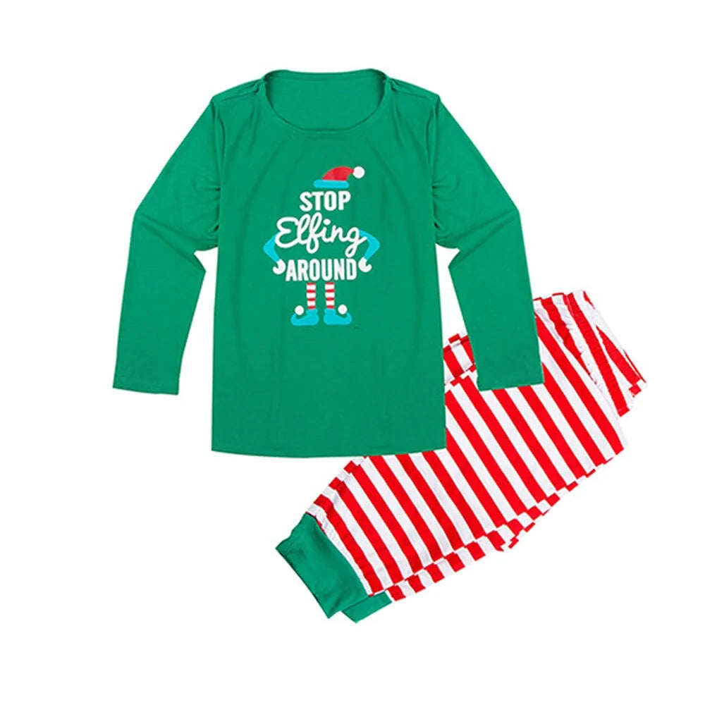 Conjunto de pijamas familiares navideños 2020: conjuntos de invierno a juego